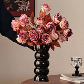 INK STYLED BURNT EDGE ROSE BOUQUET FOR DECOR_CWMM6572