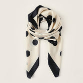 Womens 35" Polka Dot Silky Wrap Neck Scarf