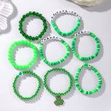 ST PATRICKS DAY BEADED LUCKY BRACELET SET_CWMM3503