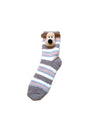 Cute Puppy Fleece 3D Slouchy Floor Socks_Cwms03223