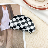 Checkerboard Hair Claw ? Candy Color Acetate Look_Cwmm10084