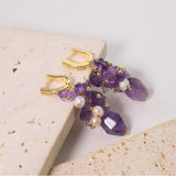 SIMPLE AND VERSATILE HIGH END PURPLE EARRINGS_CWAJE3771