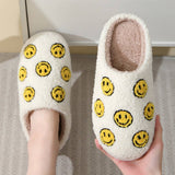 CUTE SEVEN SMILING FACE FUZZY SLIPPERS WOMEN_CWSHS0252