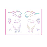 HOLOGRAPHIC EYELINER TATTOOS BUTTERFLY MAKEUP_CWMM8392