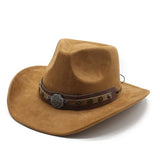 SUEDE MENS GENTLEMAN HAT TRAVEL ETHNIC STYLE HAT_CWAH2511