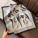 COMMUTER SCARF ARTISTIC LEAF PRINT SUNSCREEN SHAWL_CWASC0613