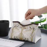 OIL PAINTING TISSUE BOX DESKTOP STORAGE BOX_CWMM2252