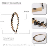 ACETATE SHEET 8MM THICK WAVE HEADBAND_CWAHA4344