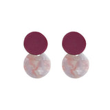 SIMPLE WARM COLOR SWEET EARRINGS_CWAJE1640