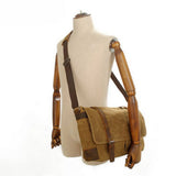 Waxed Canvas Laptop Satchel With Leather Trim_Cwab5568