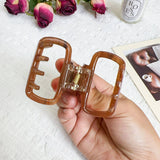 HEART ACETATE HAIR CLAW MINIMALIST CHIC CLIP_CWAHA1596