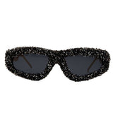 PERSONALIZED METAL CHAIN DIAMOND SMALL SUNGLASSES_CWASG0793