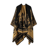 FAUX CASHMERE SHAWL WARM CAPE OUTER SCARF_CWASC2171