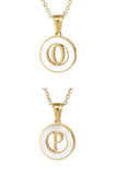 A Z ALPHABET INITIALS PENDANT NECKLACE_CWAJE222