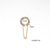 NATURAL STONE EAR CUFF FOR NON PIERCED EARS_CWMM7540