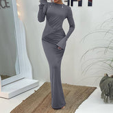 Temperament Elegant Slim Waist Slimming Slim Dress