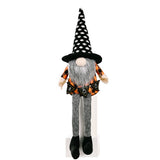 HALLOWEEN HANGING LEG DOLL ORANGE HAT ORNAMENTS_CWMM1771