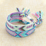 ETHNIC STYLE COLORFUL TASSEL WOVEN BRACELET_CWAJE0709