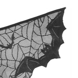 HALLOWEEN MANTEL BAT LACE TABLE RUNNER_CWMM1725