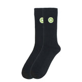 FRUIT EMBROIDERY PATTERN STOCKINGS CREW SOCKS_CWAH1116