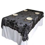 HALLOWEEN BLACK LACE TABLECLOTH_CWMM1719