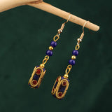 NEW NEPALESE INLAID ETHNIC GEOMETRIC EARRINGS_CWAJE3995