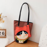 THICKENED CUTE CARTOON BUCKET BAG FOR WORK_CWAB5603