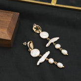 NATURAL FRESHWATER PEARL VINTAGE TASSEL EARRINGS_CWAJE3816