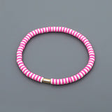 FASHIONABLE MULTI COLOR SOFT CLAY BEADED BRACELET_CWMM3818