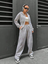 Trendy Hooded Cardigan Slim Casual Two-Piece Set