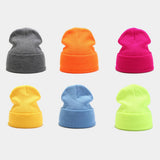 SOLID COLOR KNITTED HAT WITH CUFFS_CWAH1578