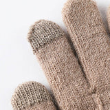 Women Warm And Cold Knitted Gloves_Cwag0030
