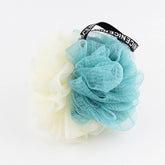 LARGE BATH FLOWER FOAMING NET TWO COLOR BATH POUF_CWMM3334