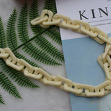 ACRYLIC SQUARE MULTI COLOR BAG CHAIN BAG STRAP_CWMM5093