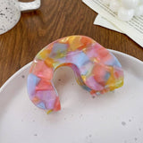 ELEGANT ACETATE HAIR CLAW BACK BUN SHARK CLIP_CWAHA1594