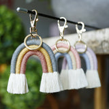 BOHEMIAN TASSEL CREATIVE RAINBOW KEYCHAIN_CWMM1208