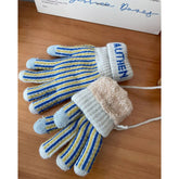 Woolen Striped Touch Scree Warm Halter G Ves_Cwag0188