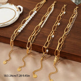 MULTI LAYER VINTAGE CHAIN PEARL BRACELET_CWMM3722