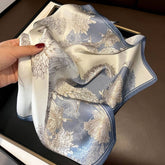 100% MULBERRY SILK SQUARE SCARF FOR HAIR NECK_CWASC0564