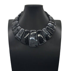 RETRO PERSONALITY RESIN GEOMETRIC NECKLACE_CWMM4726