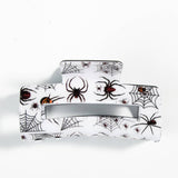 HALLOWEEN SPIDERWEB HAIR CLAW GHOST PUMPKIN CLIP_CWAHA1447