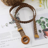 Cwabe1184_Retro New Braided Waist Belt
