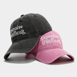 Stylish Soft Brim Baseball Cap With Letter_Cwah04608