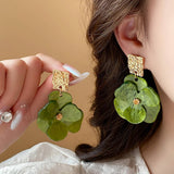 EXAGGERATED SMALL FRESH FLOWER EARRINGS_CWAJE2460