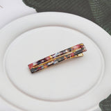 ACETATE HOLLOW SQUARE HAIR CLIP DUCKBILL BANG PIN_CWAHA2624