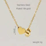 18K GOLD HEART LETTER PENDANT NECKLACE_CWAJE0692