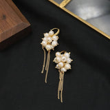 NEW HIGH END RETRO TASSEL PEARL EARRINGS_CWAJE3790