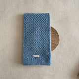 Wool Blend Knit Scarf Dual-Sided Winter Wrap_Cwasc2352