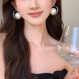 BIG PEARL NICHE DESIGN VERSATILE EARRINGS_CWAJE2185