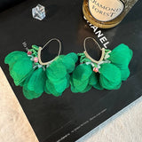 V-Shaped Beaded Tassel Earrings Bold Statement_Cwmm6161